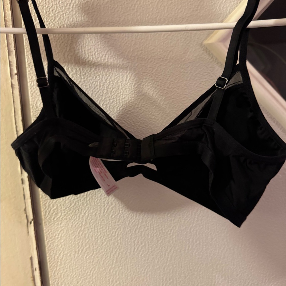 Xhilaration Black Mesh Detail Bra